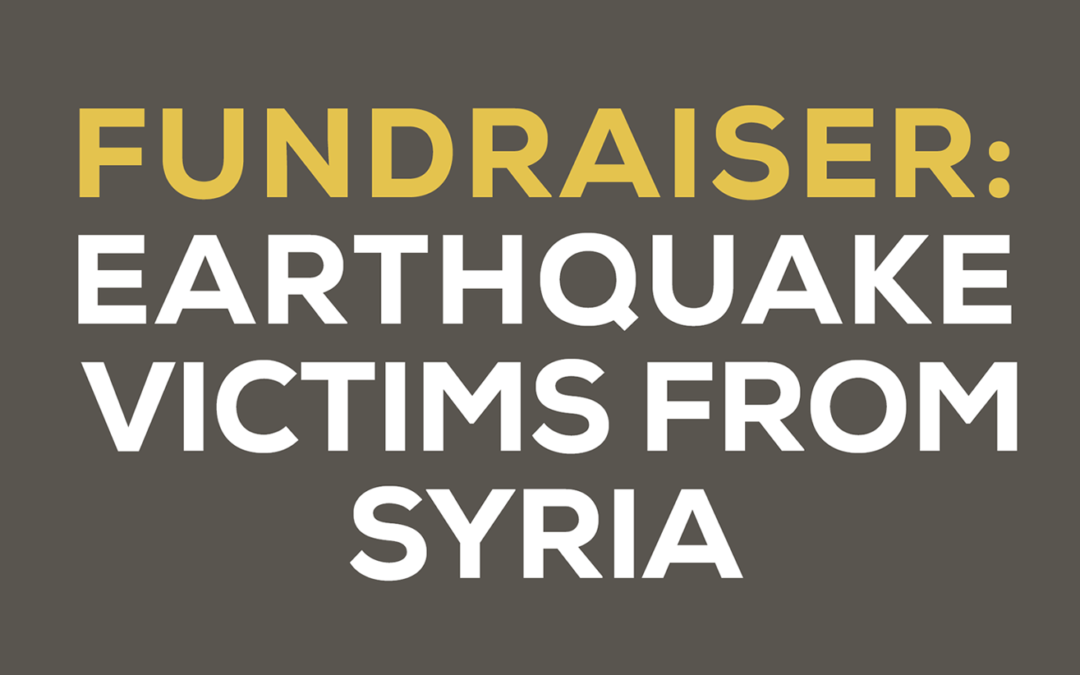 Fundraiser for Earthquake Victims from Syria